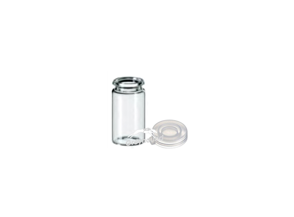 Picture of Vial Kit - 3mL Snap Cap Vial, Clear Glass, 30mm x 19mm, with 18mm PE Snap Cap